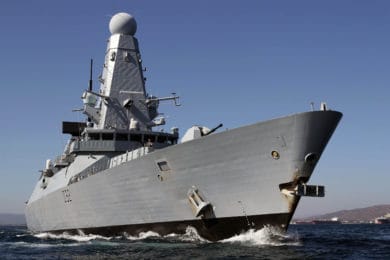 Royal Navy Type 45 destroyer. Source: MOD