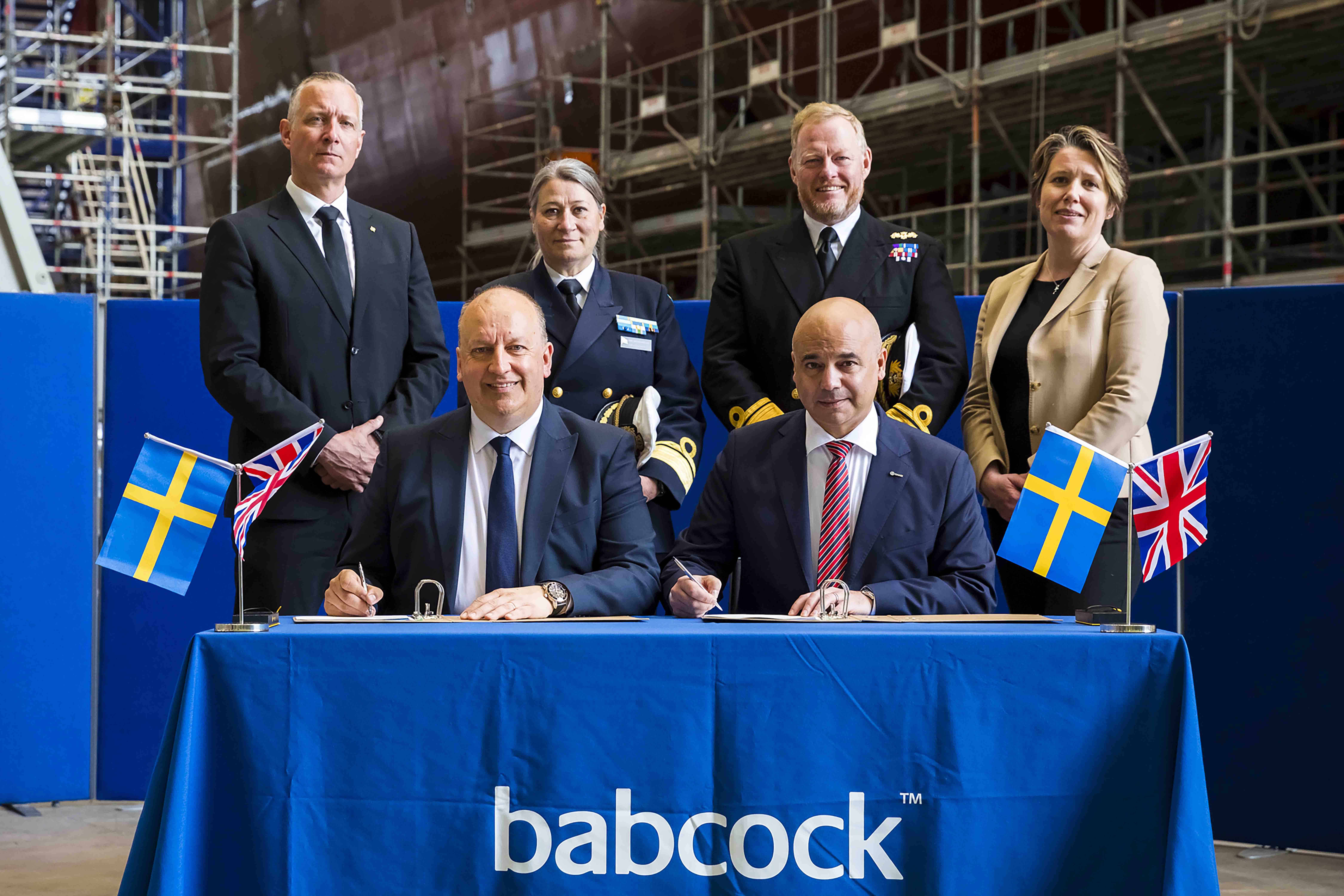 Babcock and Saab sign an ambitious new collaboration in naval programme delivery