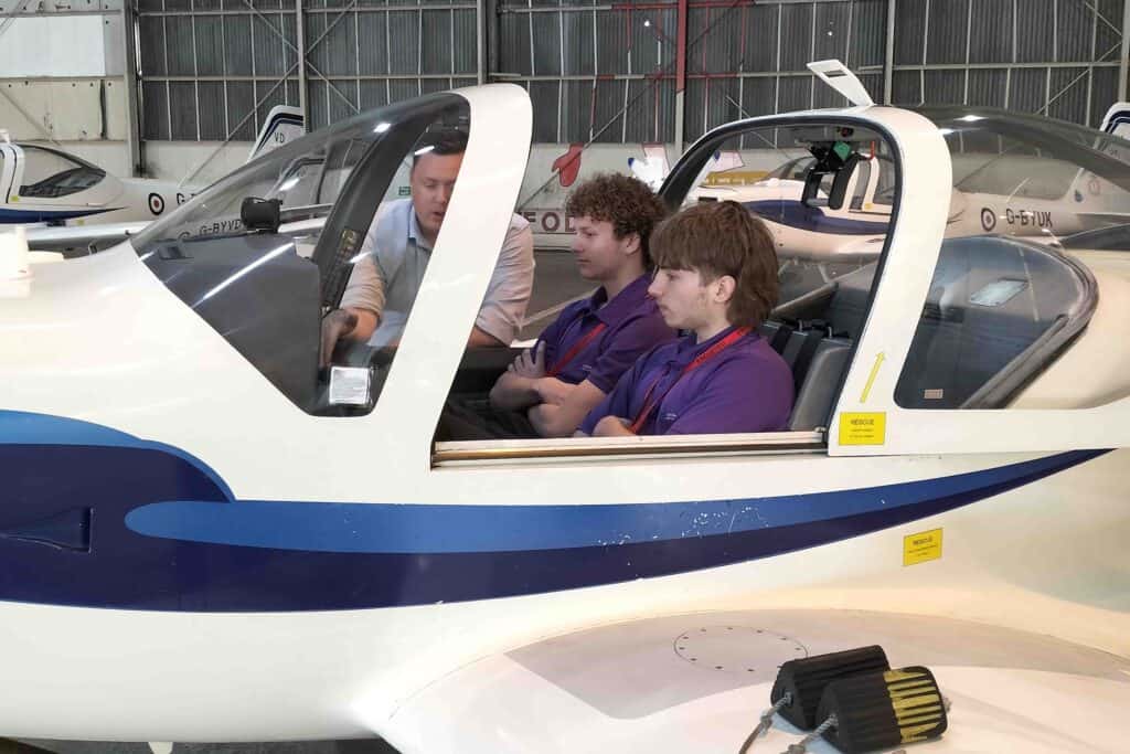 Babcock Air and Space Institute students