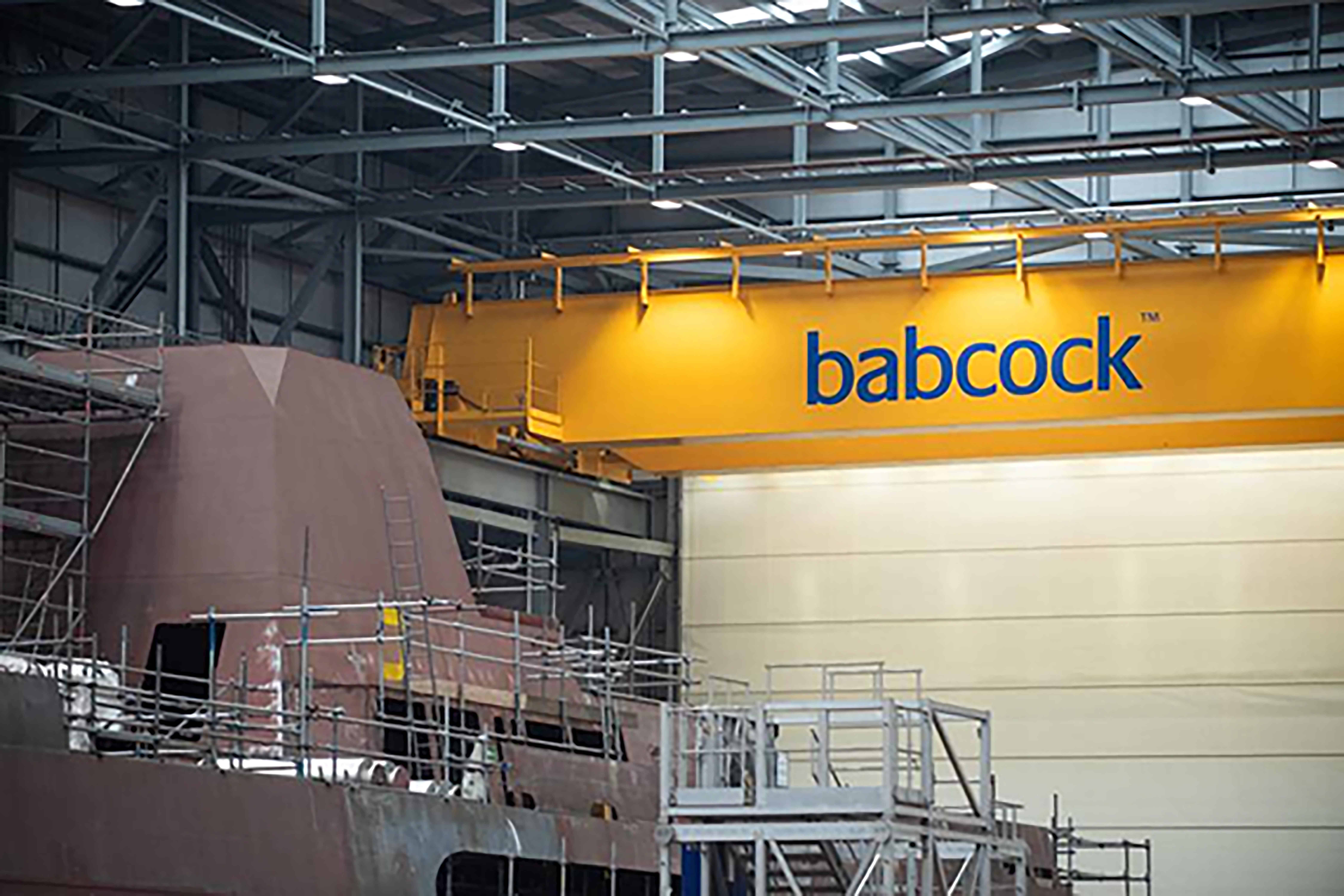 |Babcock Rosyth Shipyard|Babcock Rosyth shipyard showing Type 31 frigate being built