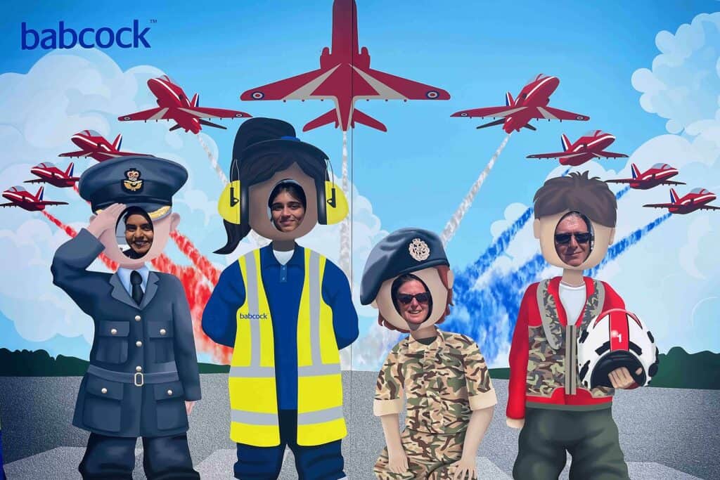 Babcock RIAT STEM photo wall