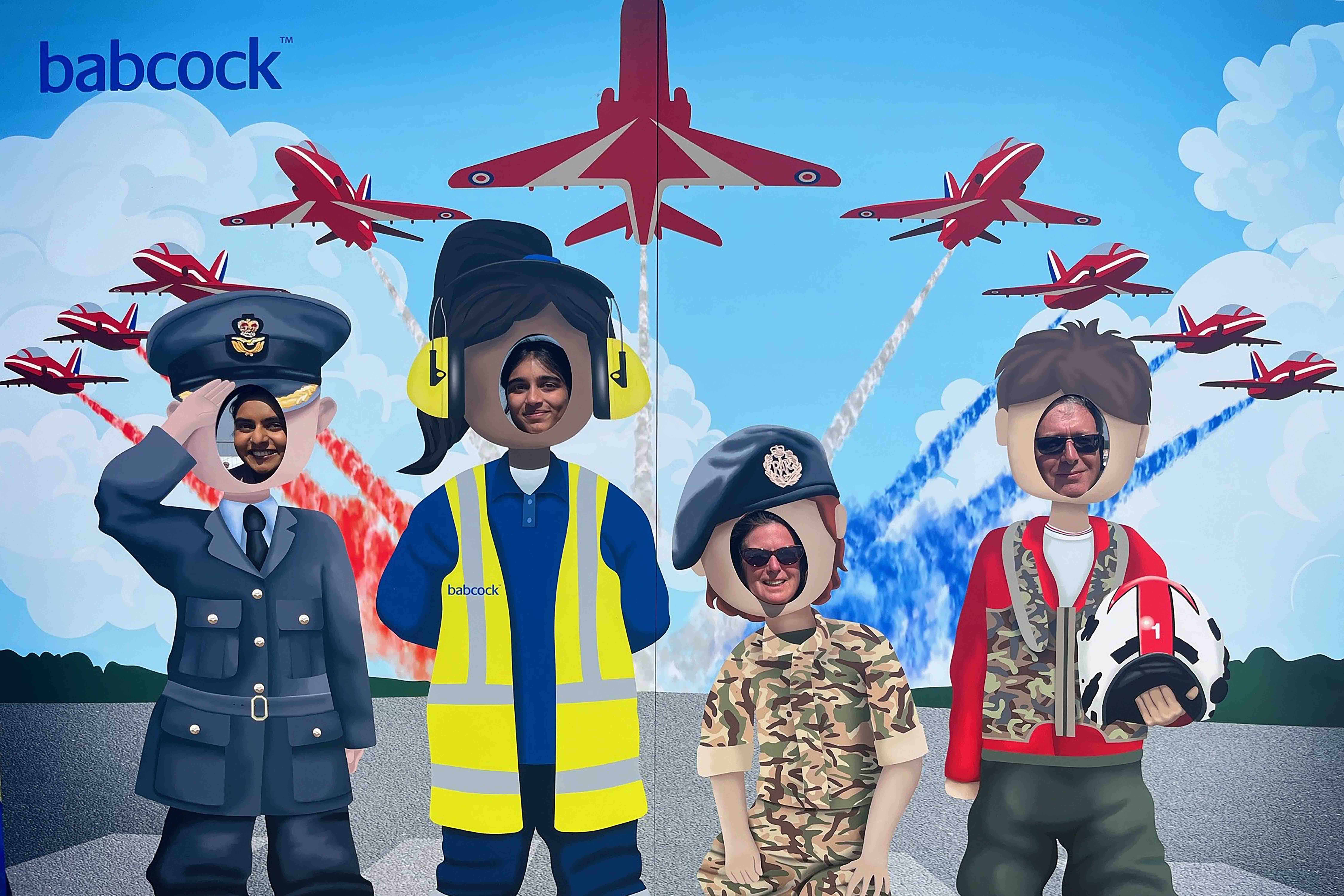 Babcock RIAT STEM photo wall